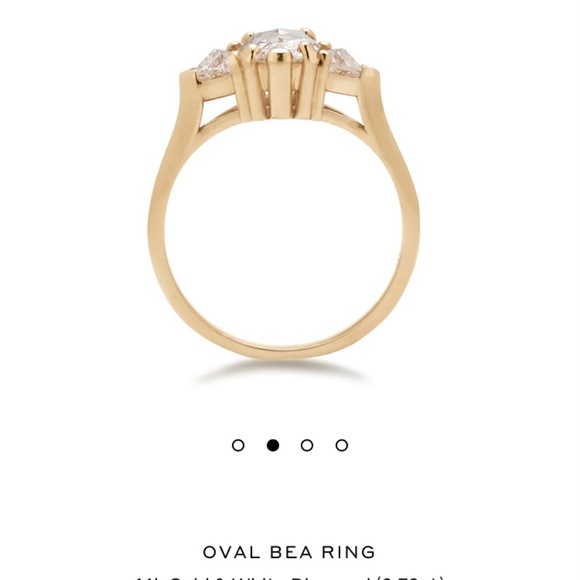 Anna Sheffield Oval Bea in 14k Rose Gold - Picture 2 of 2